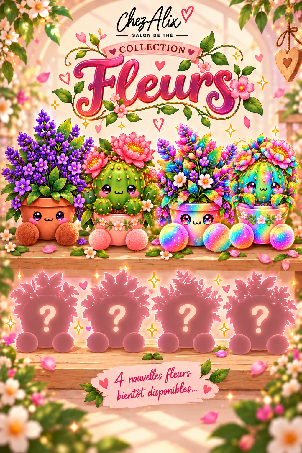 Affiche officielle de la collection Fleurs Chez Alix